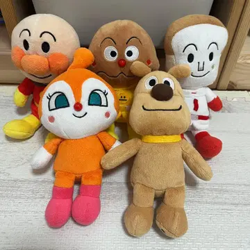 호빵맨 봉제 인형 짤랑이 카레빵맨 식빵맨 치즈