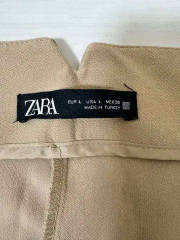 ZARA 베이지 캐주얼 팬츠 L 사이즈
