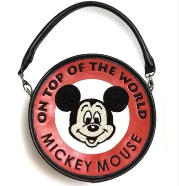 [ 미사용 ] MOUSSY 마우지 미키 2WAY 숄더백 비즈