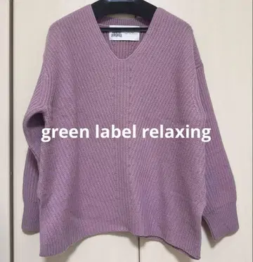 그린 라벨 릴랙싱 해밀턴 라무스 울 니트 긴팔 핑크