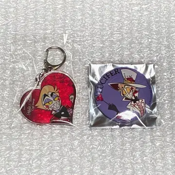 루시퍼 하즈빈 아크릴 키링 캔뱃지 애니메이트 카페 팝업