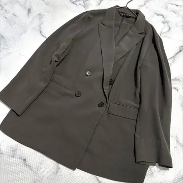 새상품급 인디비 워셔블 더블 테일러드 카키 XL