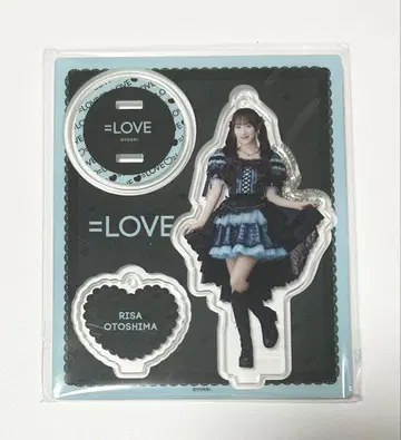 =LOVE 이코러브 오토시마 리사 블랙 의상 아크릴 스탠드 미개봉