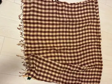 체크 무늬 스톨/숄