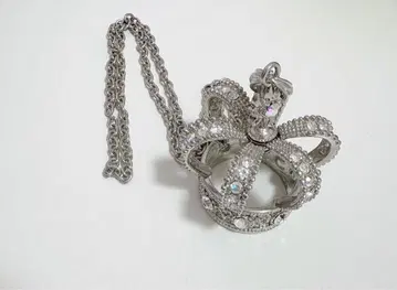 왕관 목걸이 실버