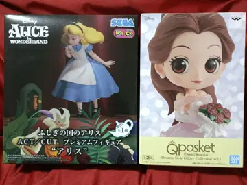 디즈니 벨 Qposket 원더랜드의 앨리스 프리미엄 피규어