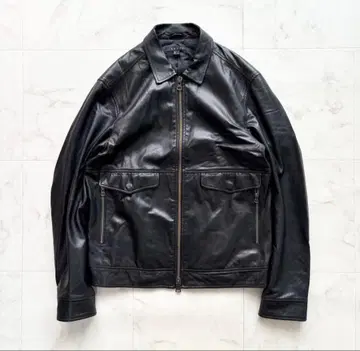 띠어리 양가죽 가죽 자켓 블루종 시스킨 블랙 40 L