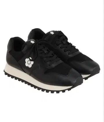 MARY QUANT 데이지 자수 콤비 스니커즈