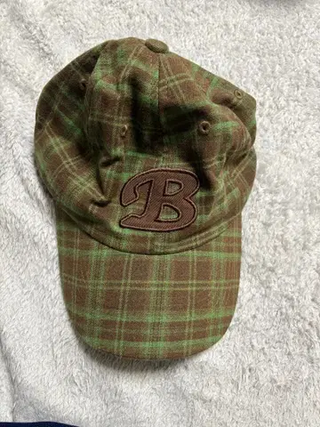 티나:조준 체크 무늬 캡 프리 사이즈