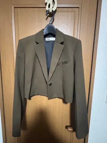 ZARA 브라운 크롭 자켓 EUR S