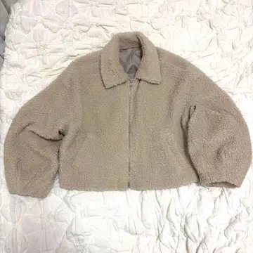 w closet 집업 보아 숏 블루종