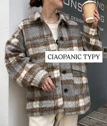 CIAOPANIC TYPY 체크 무늬 자켓