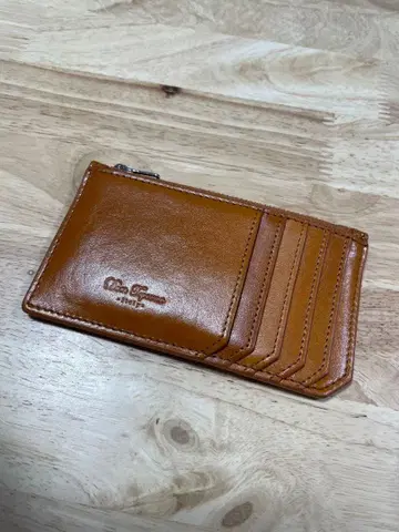 지갑 카드 케이스 가죽 브라운