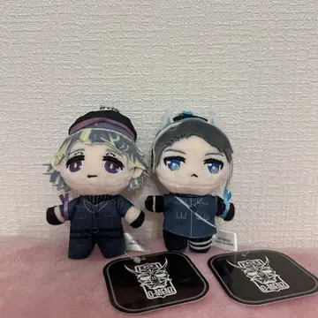 O-MENZ 오멘즈 마스코트 봉제 인형 오카메 여우 2개 세트