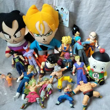 드래곤볼 묶음 판매 세트 피규어 봉제 인형 당시 초기 소프트 비닐