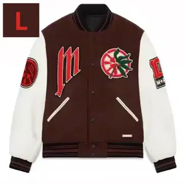 [ L ] M+RC NOIR BROWN VARSITY JACKET