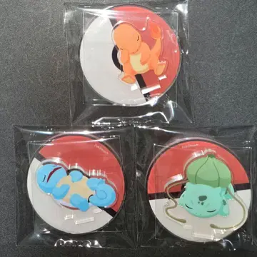 포켓몬 슬립 오야스미 아크릴 스탠드 이상해씨 파이리 꼬부기