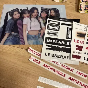 LE SSERAFIM 스티커 세트 거울