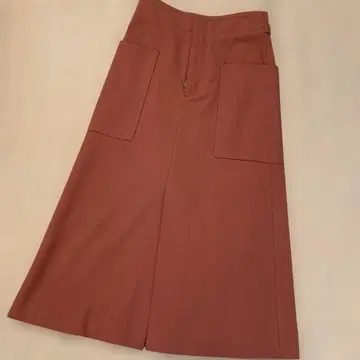 MACPHEE 로즈 핑크 타이트 스커트 슬릿