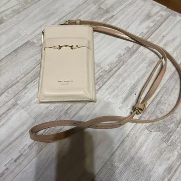 AND CHOUETTE 스마트폰 숄더백 베이지