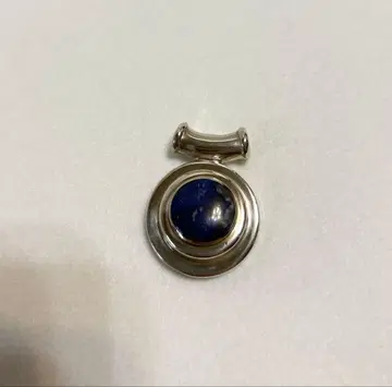 silver925 라피스 라줄리 목걸이 탑 실버 빈티지