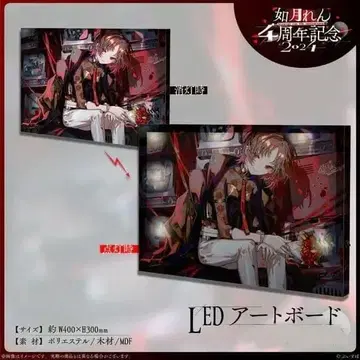 키사라기 렌 4주년 기념 LED 아트 보드