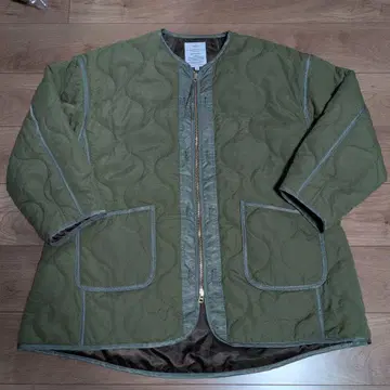 KHA:KI MIL QUILT ZIP UP JACKET