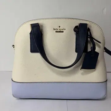 케이트 스페이드 숄더백 화이트/네이비/라이트 블루