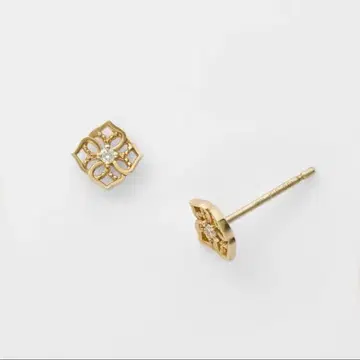 아각 agete K10 다이아몬드 귀걸이