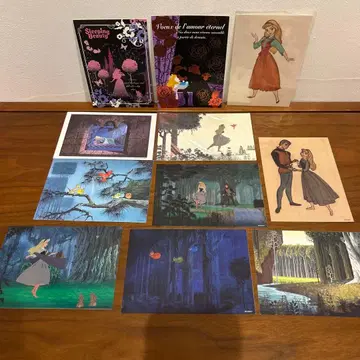 디즈니 잠자는 숲속의 미녀 오로라 공주 엽서 세트