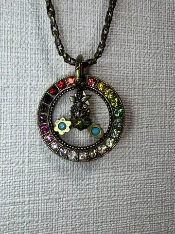 미하엘 네그린 롱 목걸이 컬러풀 스톤