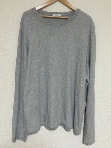 TEKLA 그레이 롱 슬리브 T셔츠