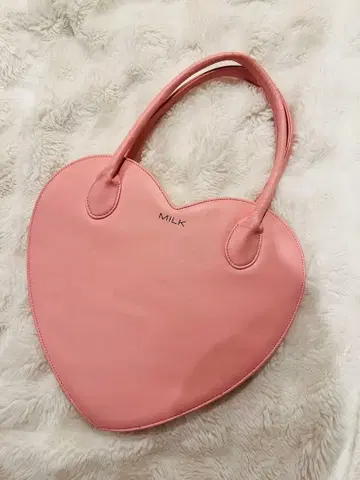 MILK 하트 백 핑크