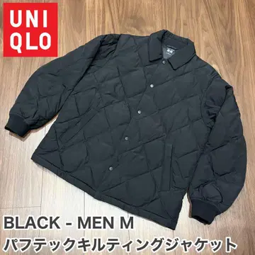 [ 새상품급 ] UNIQLO 퍼프 테크 퀼팅 자켓 BLACK MEN M
