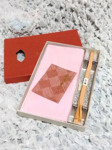 [ 새상품 ] 허리띠 & 오비 장식 천 세트 핑크색