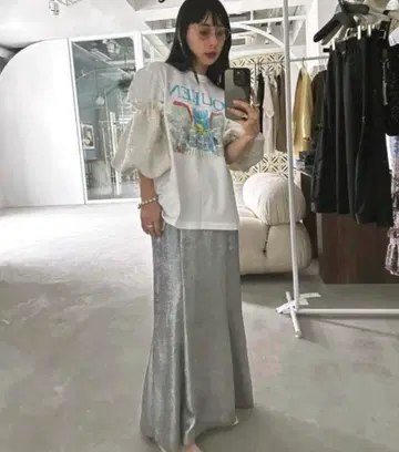 Ameri VINTAGE METALLIC MERMAID SKIRT