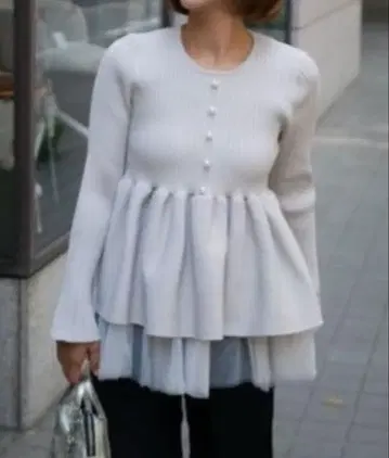 [ BeBeoD ] 튤 플레어 풀오버