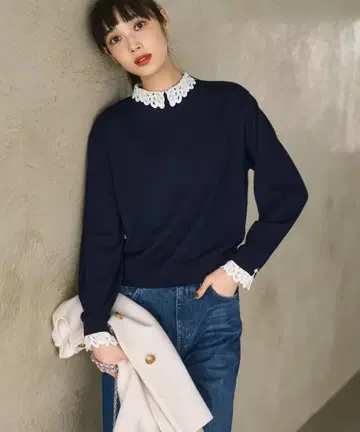 23구 [세탁 가능] 자수 니트