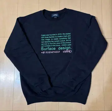 ciatre 맨투맨 블랙 S 사이즈