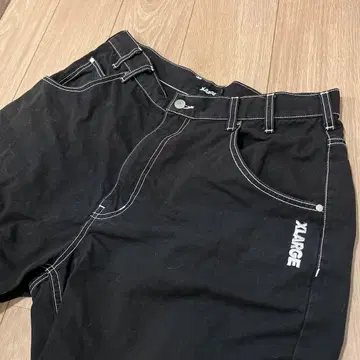 XLARGE 블랙 워크 팬츠