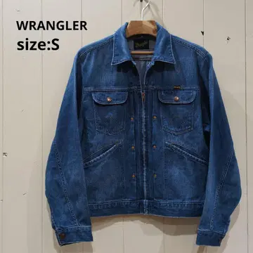 랭글러 데님 자켓 남성용 S 블루 지퍼
