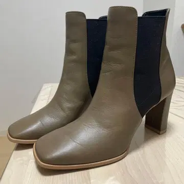 DIANA 사이드 고어 부츠 다크 베이지 23.5