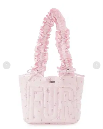 FURFUR 로고 패디드 토트백