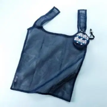 ANA 긴자와 레이스 에코백 네이비 접이식