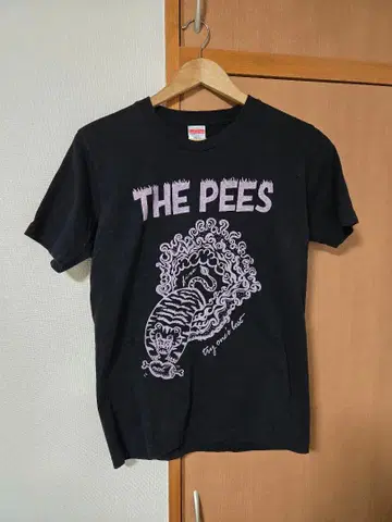 THE 피즈 T셔츠 M 사이즈 블랙 오오키 하루유키