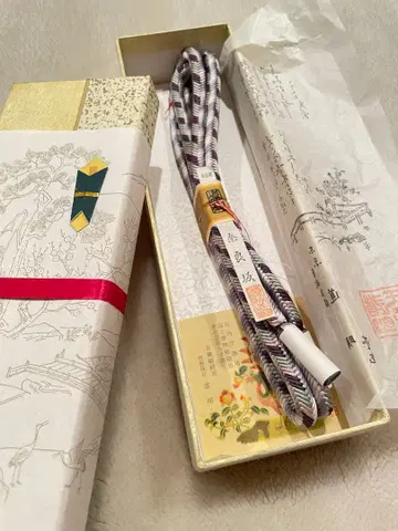 도묘 나라구미 실크 허리띠 미사용 새상품