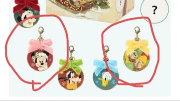 디즈니 랜드 씨 크리스마스 참 세트 칩과 데일 미니