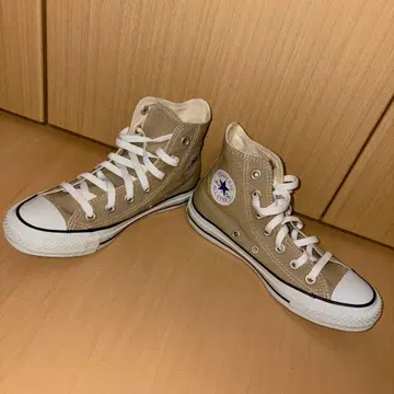 컨버스 스니커즈 22cm 하이컷 베이지