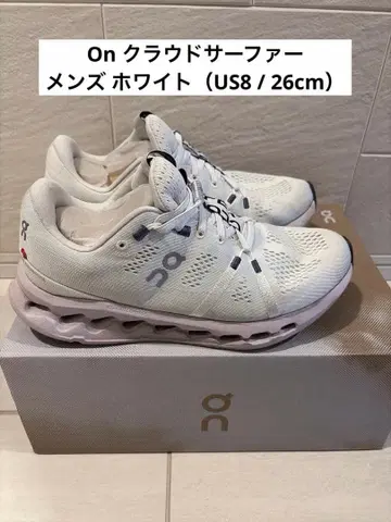 온 26cm On Cloudstratus 화이트 스니커즈