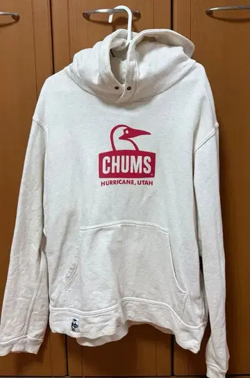 CHUMS 부비 페이스 풀오버 후드티 아이보리 CH00-1222